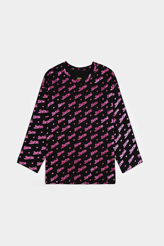 Girls Lycra Jersey T-Shirt F/S- BLACK