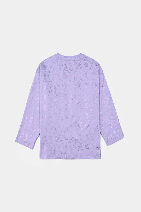 Girls Lycra Jersey T-Shirt F/S - Light Purple