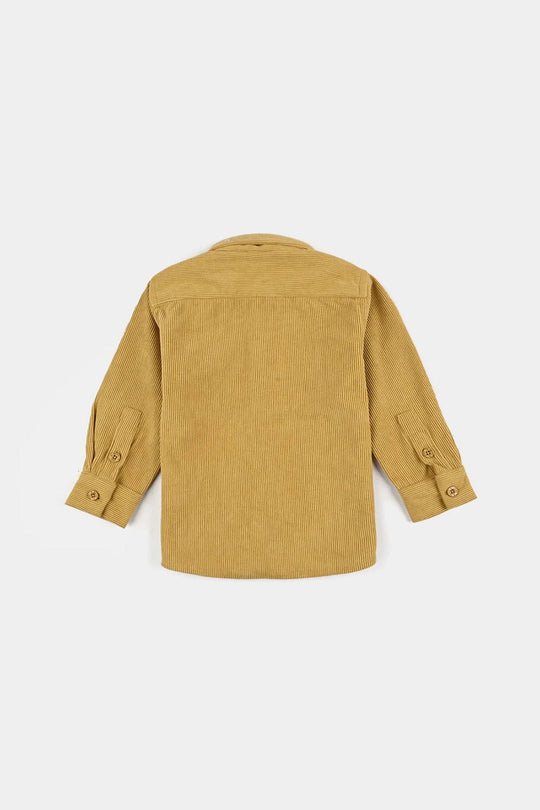 Infant Boys Corduroy Shirt (Hakuna Matata) - Mustard/yellow