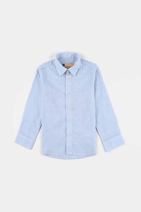 Boys Cotton Formal Shirt - Light Blue