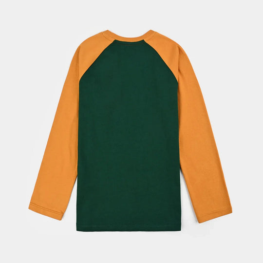 Boys Cotton Jersey T-Shirt (F/S Los Angeles 21) - Green