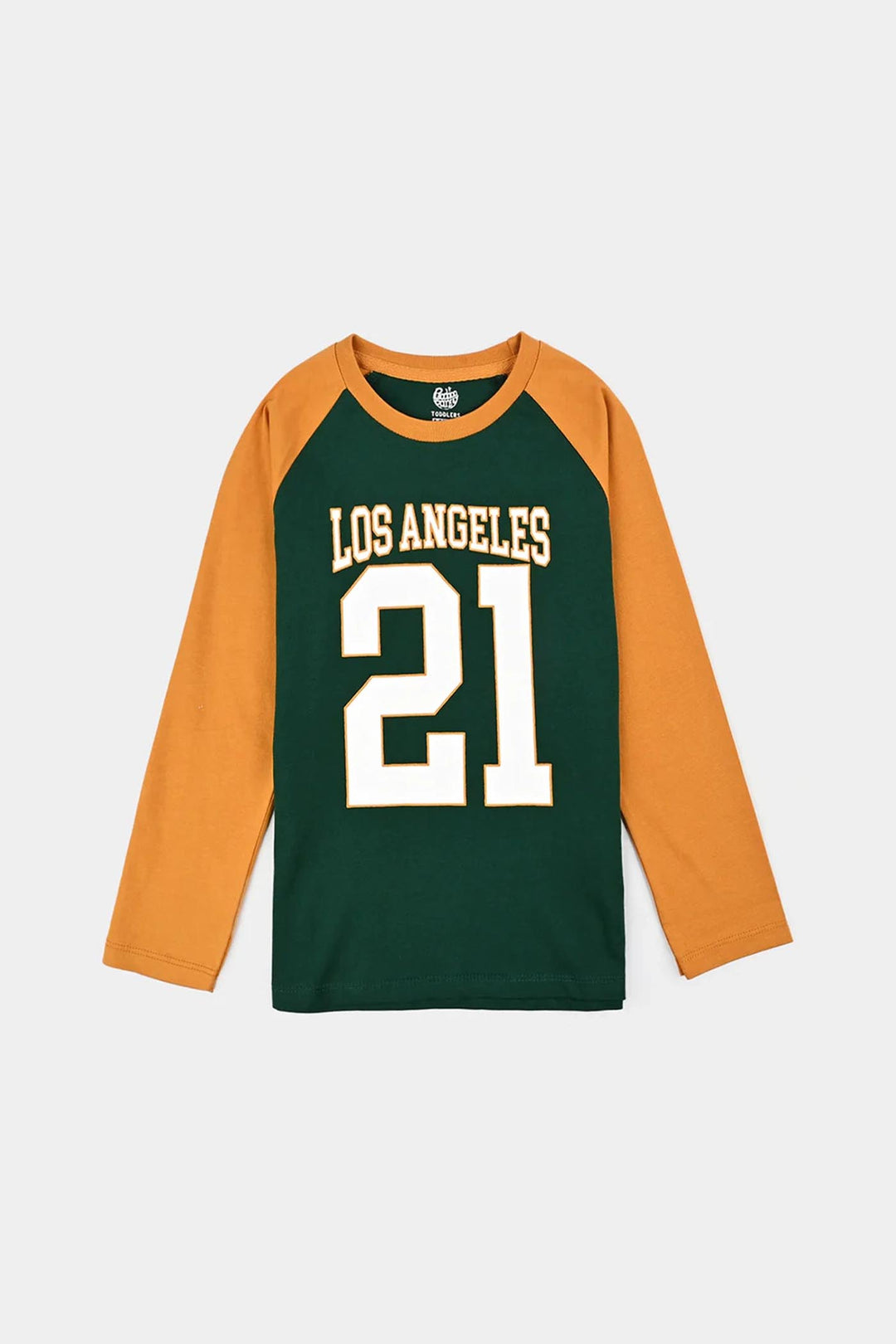 Boys Cotton Jersey T-Shirt (F/S Los Angeles 21) - Green
