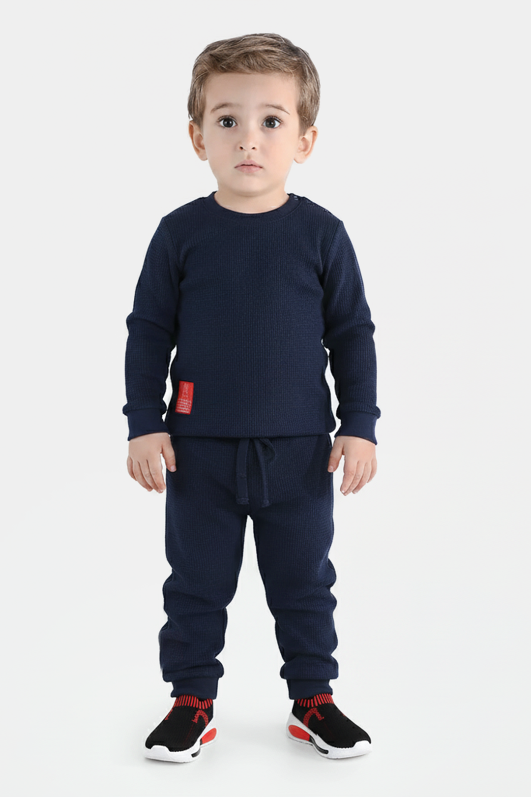 Infant Boys Thermal Suit-Navy Blue