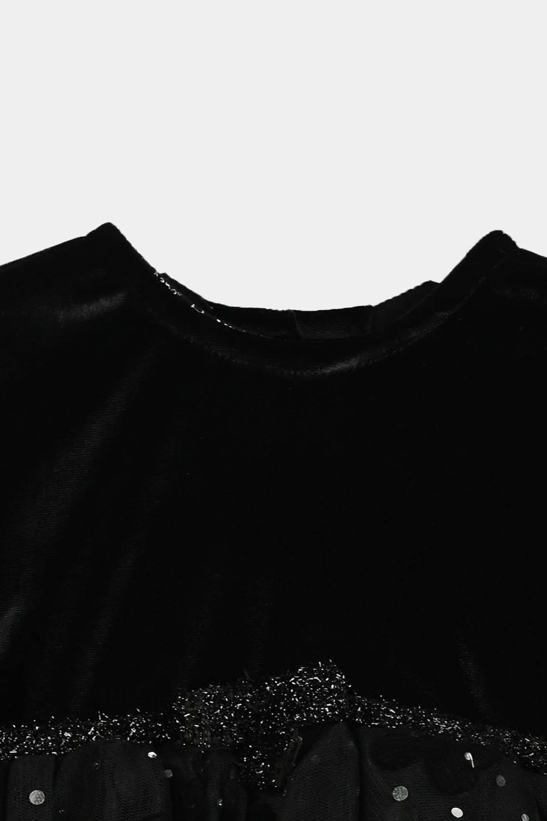 Infant Girls Velvet Fancy Frock-Butterfly-BLACK