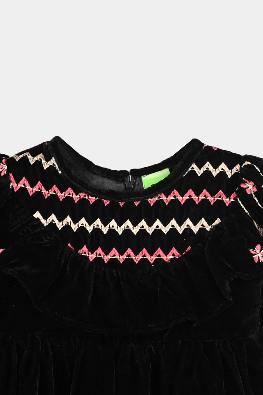 Infant Girls Velvet Fancy Frock-Grace-BLACK