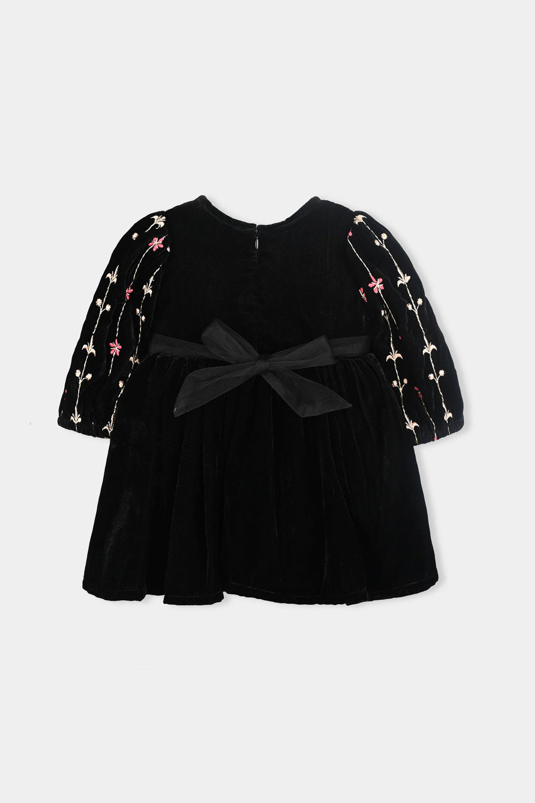 Infant Girls Velvet Fancy Frock-Grace-BLACK