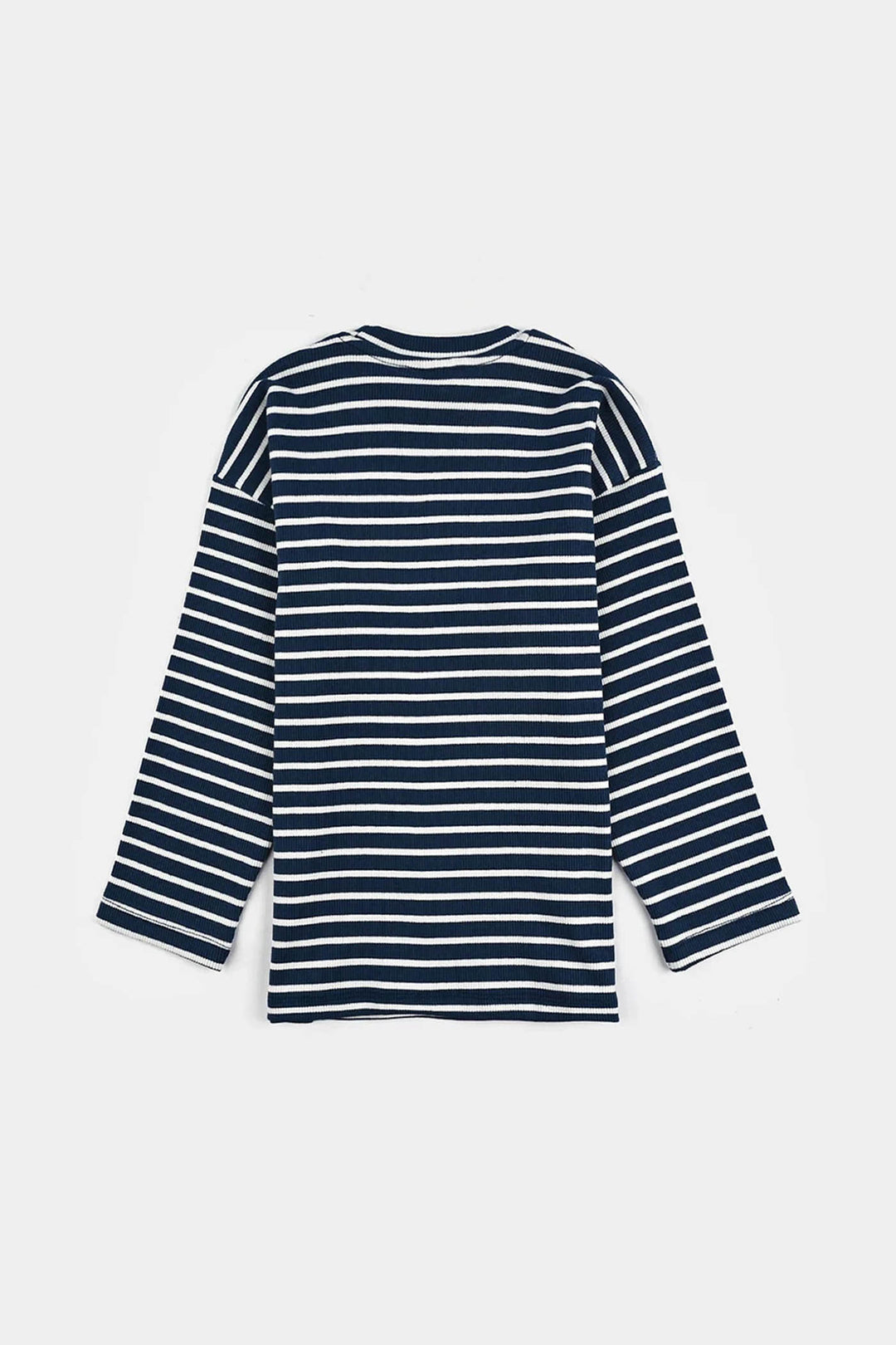 Boys Rib T-Shirt F/S Character- Blue/White Stripe