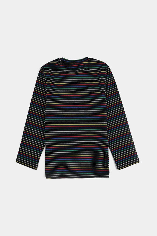 Boys Microfiber Jersey T-Shirt F/S SLICK SMILE - Black