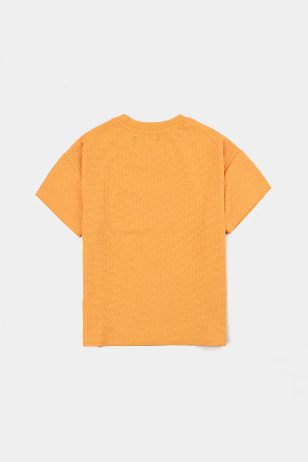 Girls Jacquard T-Shirt H/S Love - Citrus