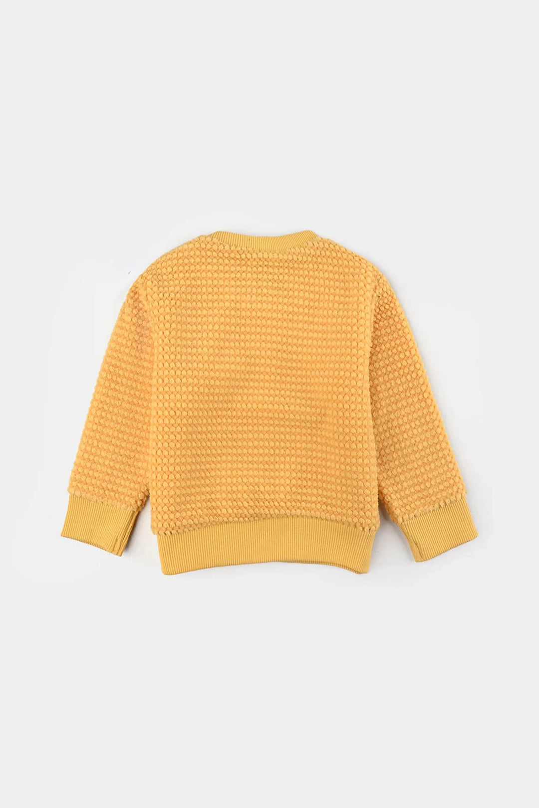 Infants Girls Sherpa Sweatshirt YELLOW TEXTURE