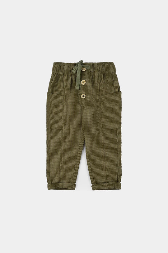Infant Boys Corduroy Pant Horn-Olive