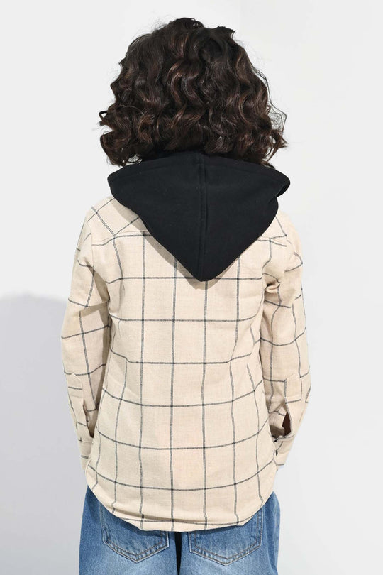 Boys Flannel Shirt (Adventure)-Off.White