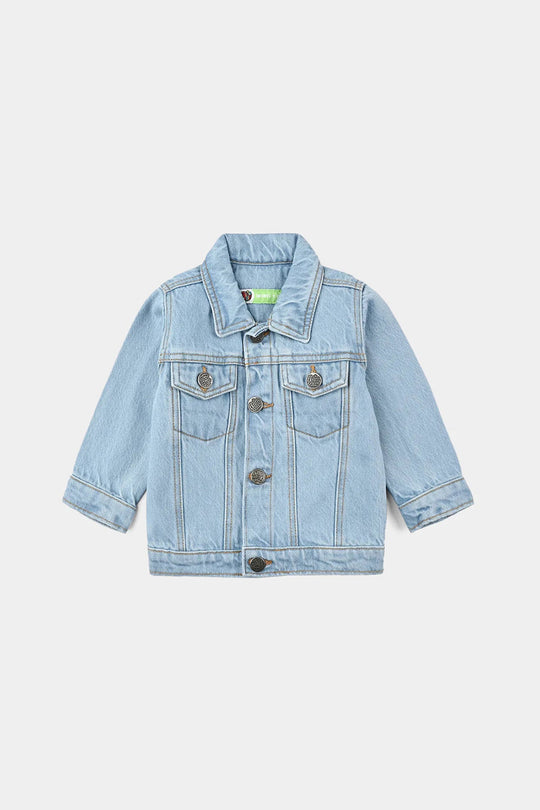 Infant Boys Denim Stretch Woven Jacket Basic-Light Blue