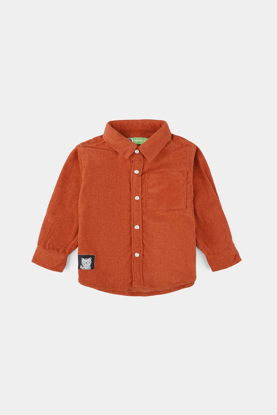 Infant Boys Corduroy Shirt (Great)-Rust