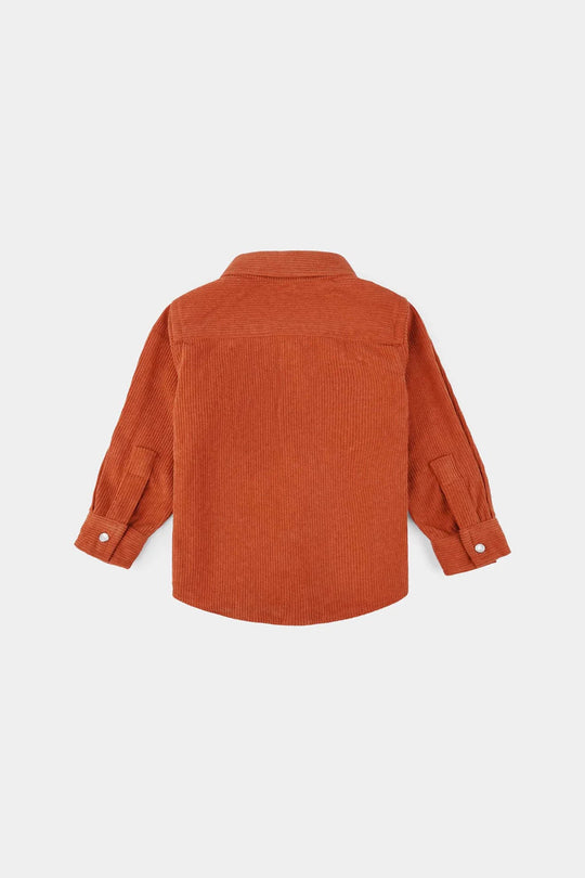 Infant Boys Corduroy Shirt (Great)-Rust
