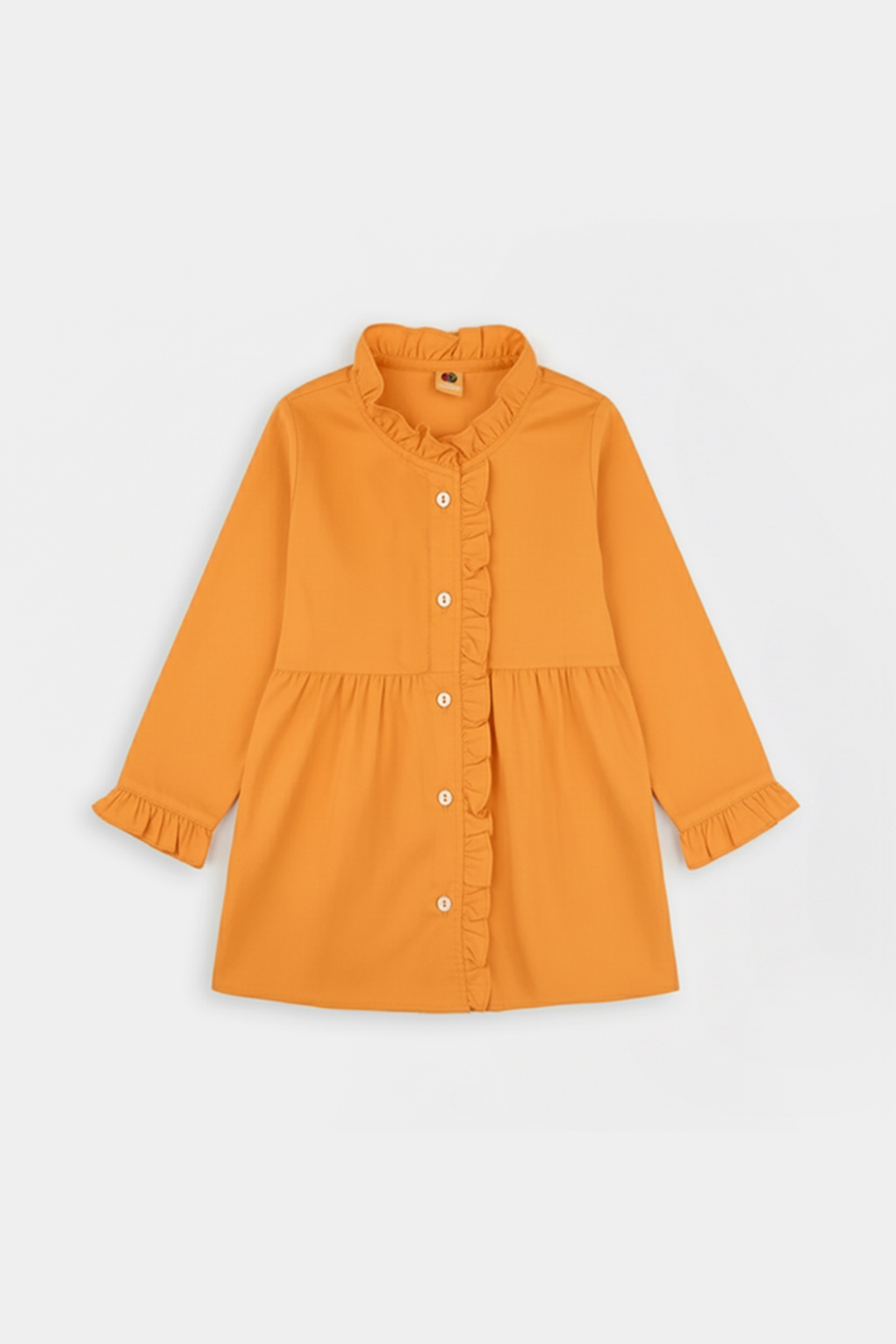 Girls Poly Jersey Casual Top - Yellow