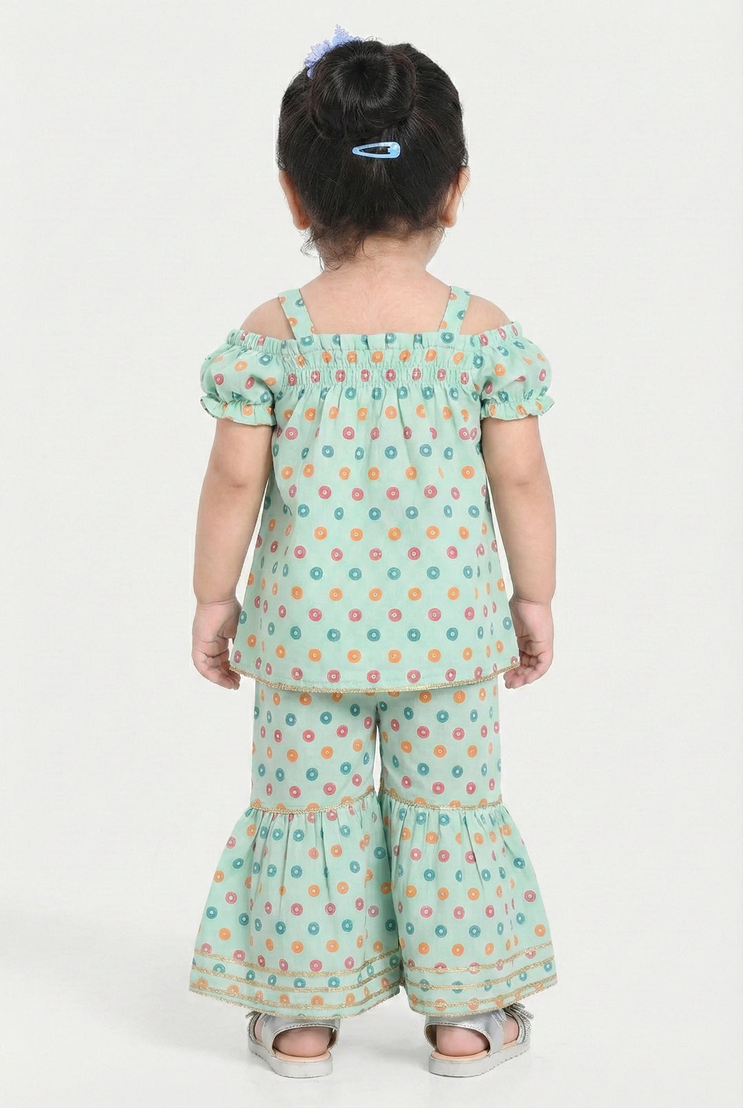 Infant Girls Raw Silk 2Pcs - Mint Green