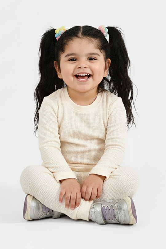 Infant Unisex Thermal Inner Wear Suit - Off White