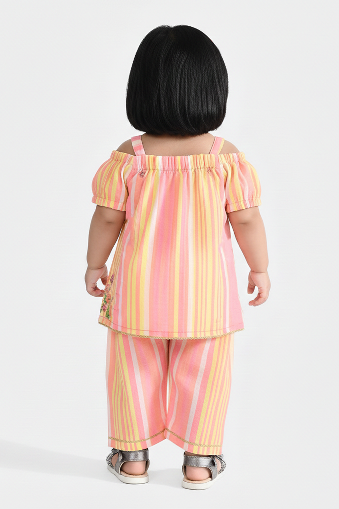 Infant Girls Poly Viscose 2-Piece Set (Candy Land) - Multi