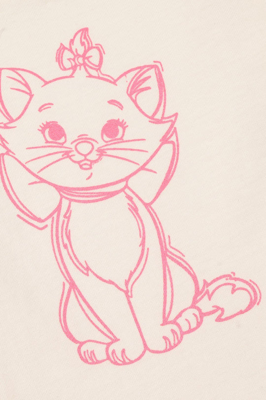 Infant Girls Jersey/Terry T-Shirt (Marie) - Off-White