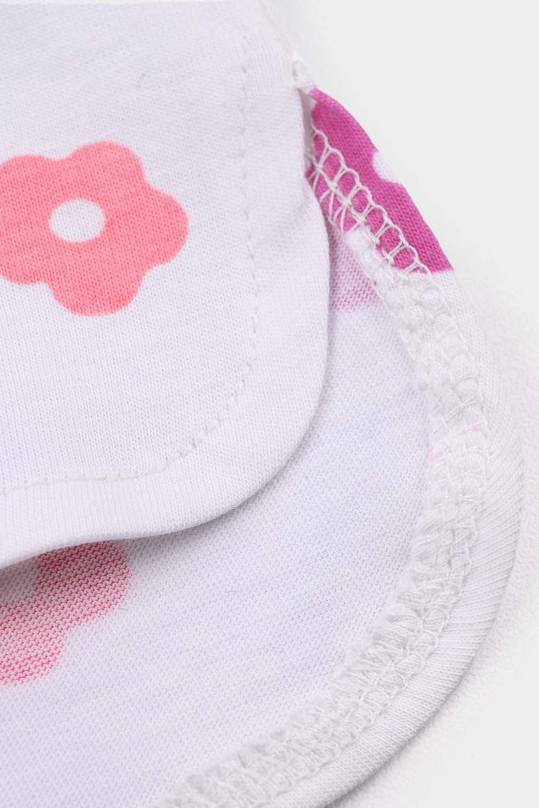 Infant Girls Jersey/Terry T-Shirt (Just Smile) - White