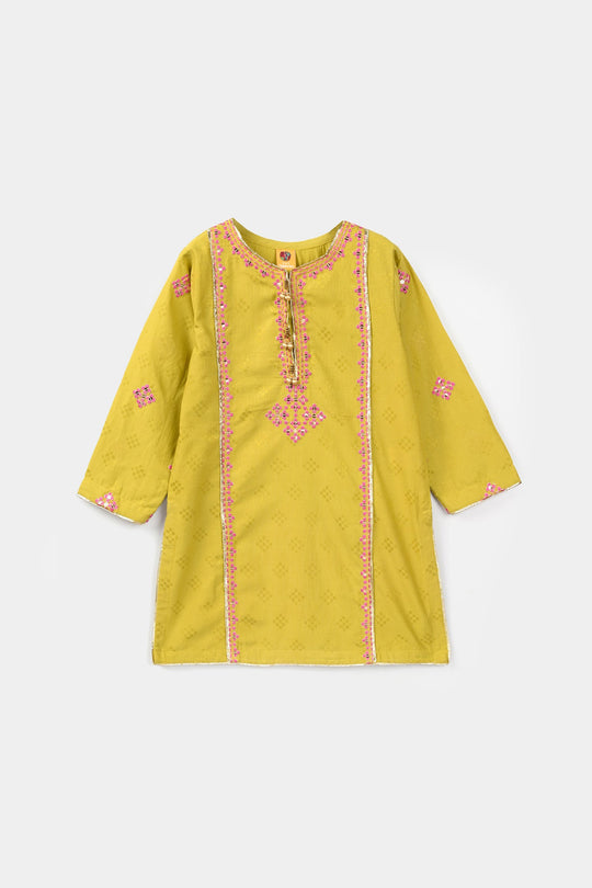 Girls Jacquard 3Pcs (Ishq) - Green