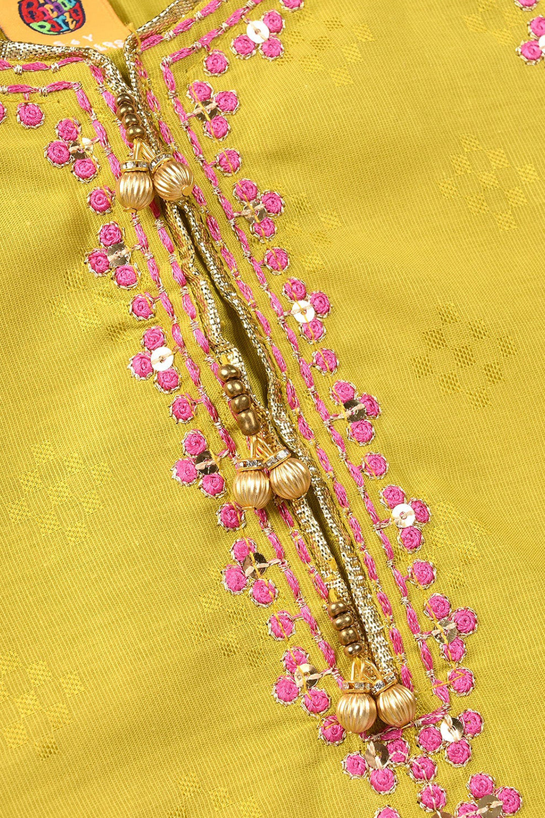 Girls Jacquard 3Pcs (Ishq) - Green