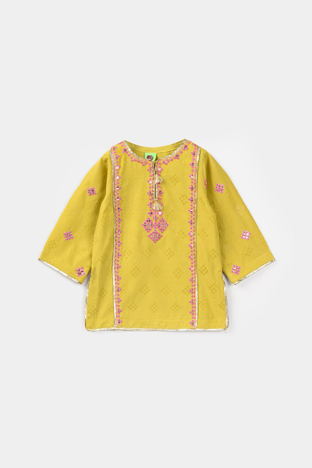 Infant Girls Jacquard 3Pcs (Ishq) – Green