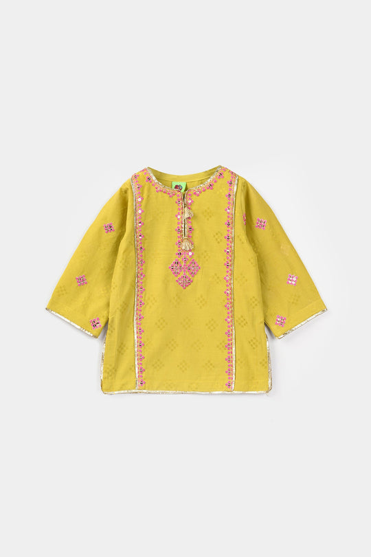 Infant Girls Jacquard 3Pcs (Ishq) – Green