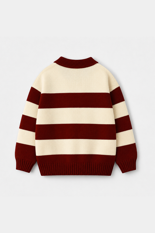 Boys Acrylic Sweater Team 36 - Stripes