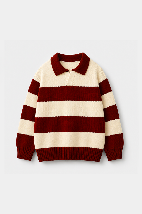 Boys Acrylic Sweater Team 36 - Stripes
