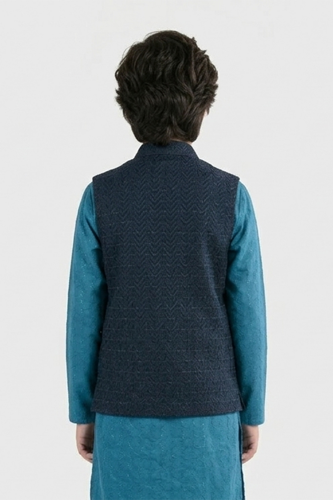 Boys Poly Viscose Waistcoat - Royal Blue
