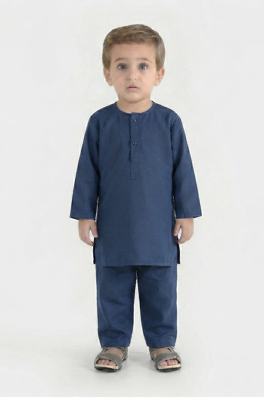 Infant Boys Poly Viscose Blended Suit 2 Piece (Blended) - Blue