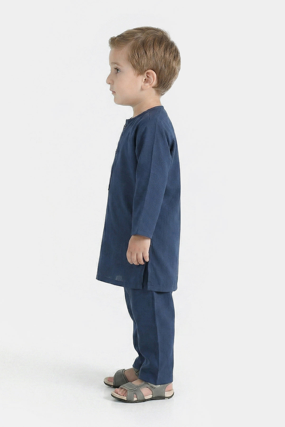 Infant Boys Poly Viscose Blended Suit 2 Piece (Blended) - Blue