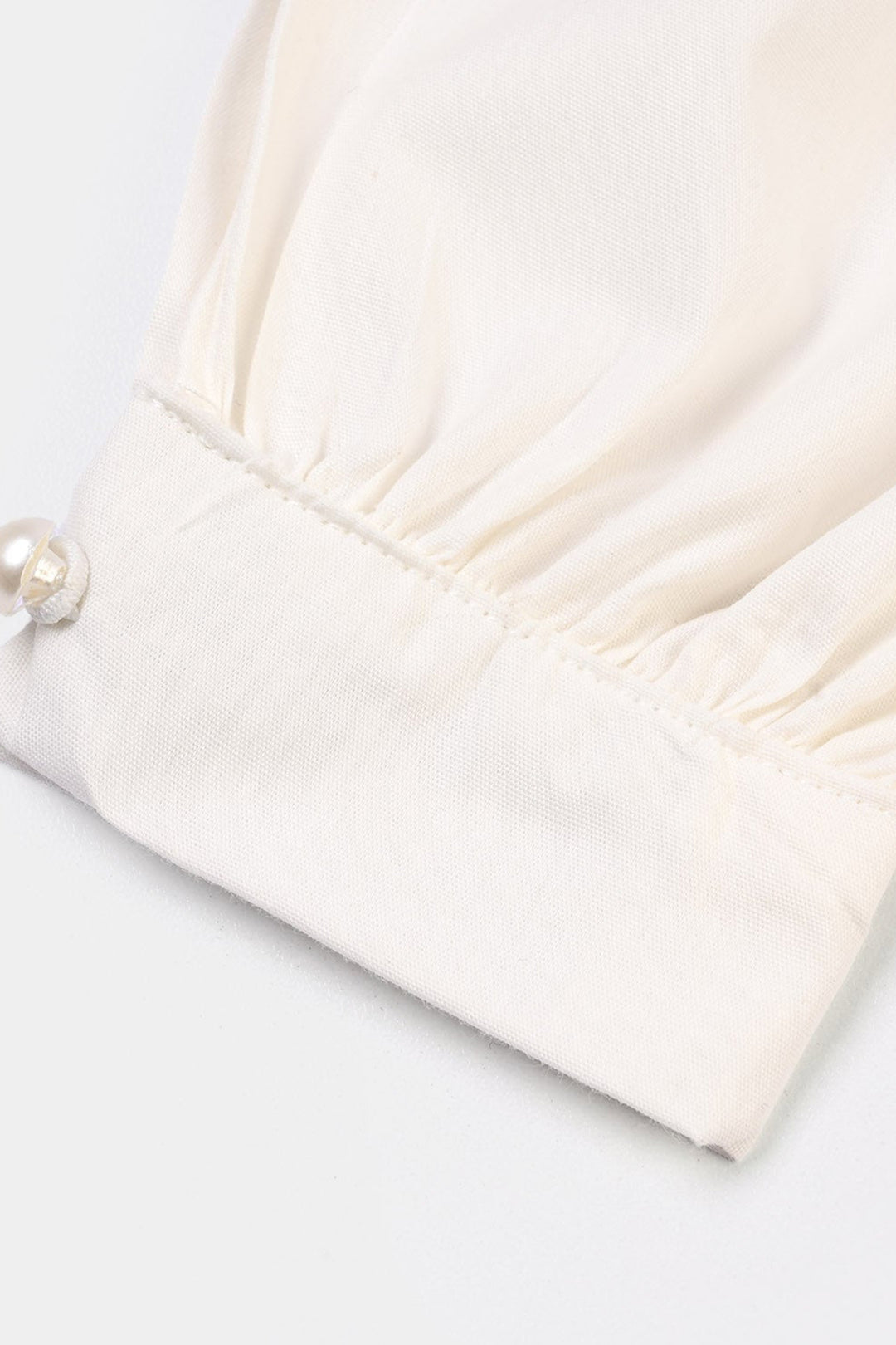 Infant Girls Cotton Harem Pant -WHITE