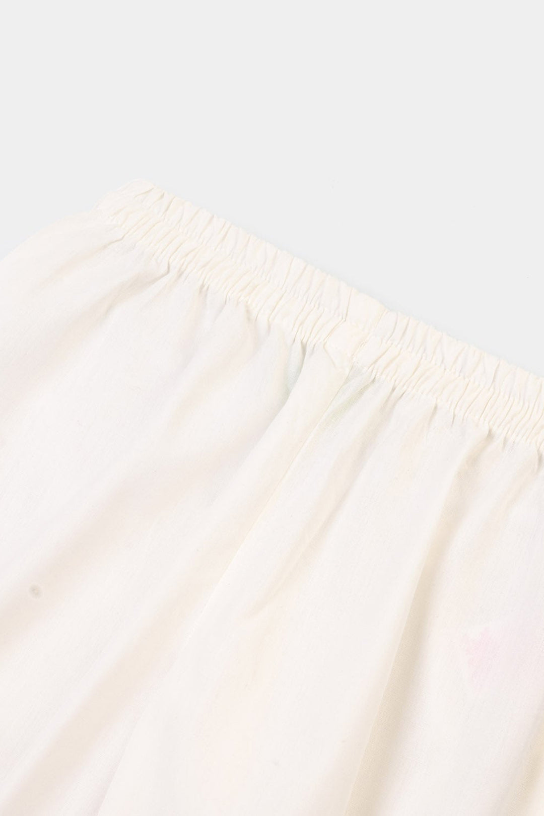 Infant Girls Cotton Harem Pant -WHITE