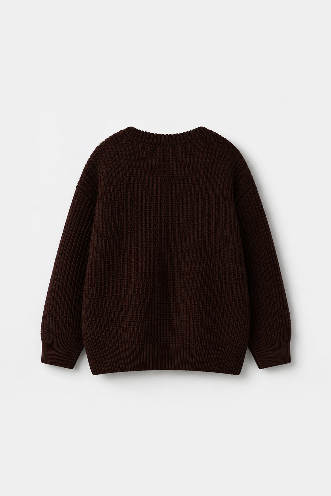 Boys Acrylic Sweater Block Box - Brown
