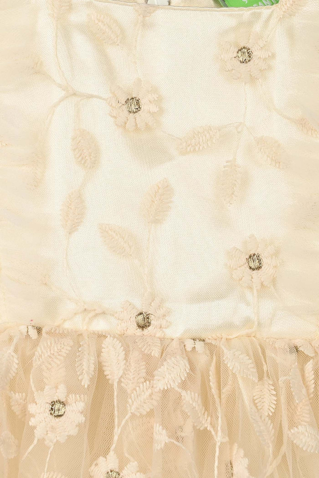 Infant Girls Net Fancy Frock Glam Angel - Cream