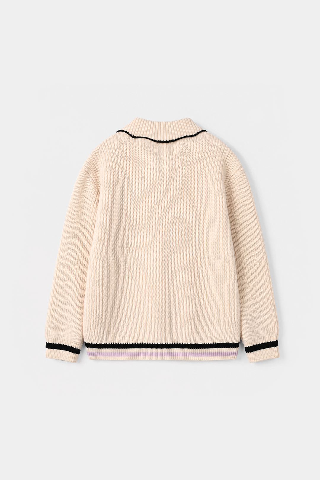 Girls Acrylic Sweater - Peter Pan - Cream