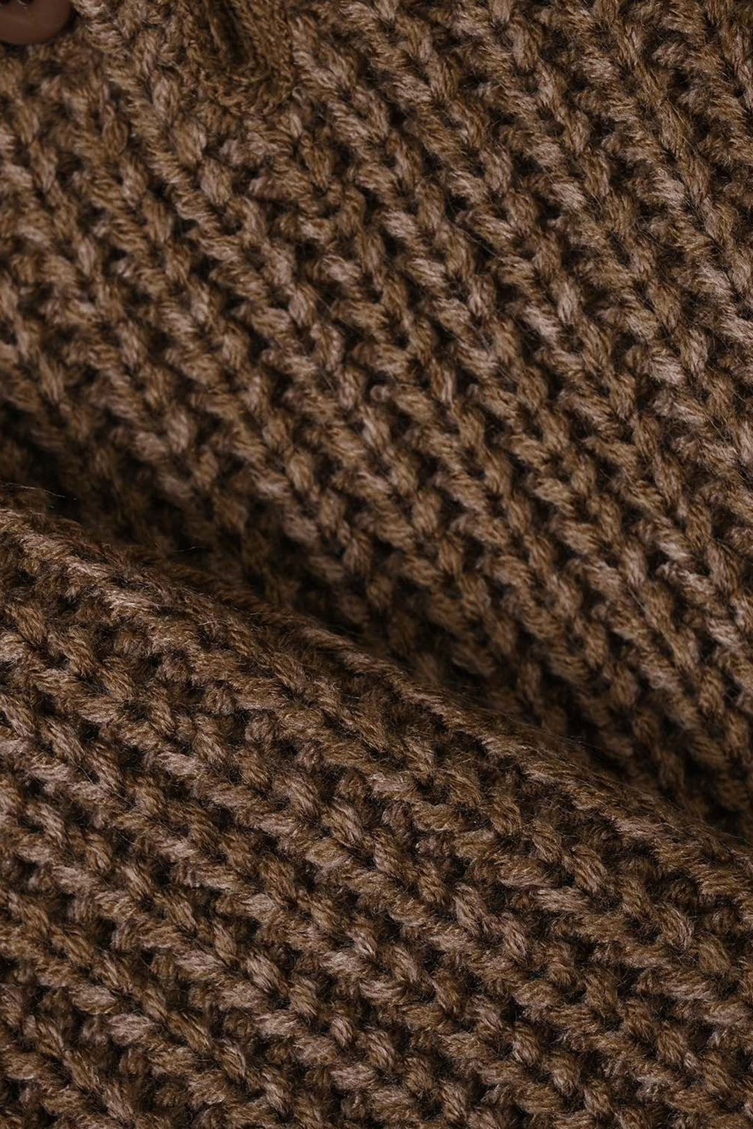 Infant Girls Acrylic Sweater-Quard Flower-BROWN