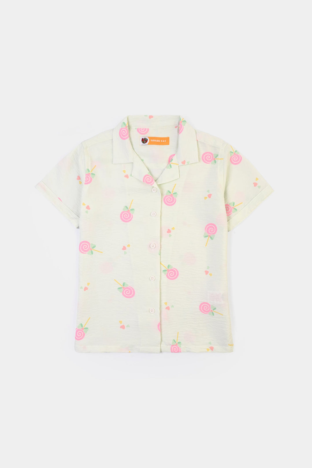 Girls Linen Viscose Nightwear-Heart & Bow