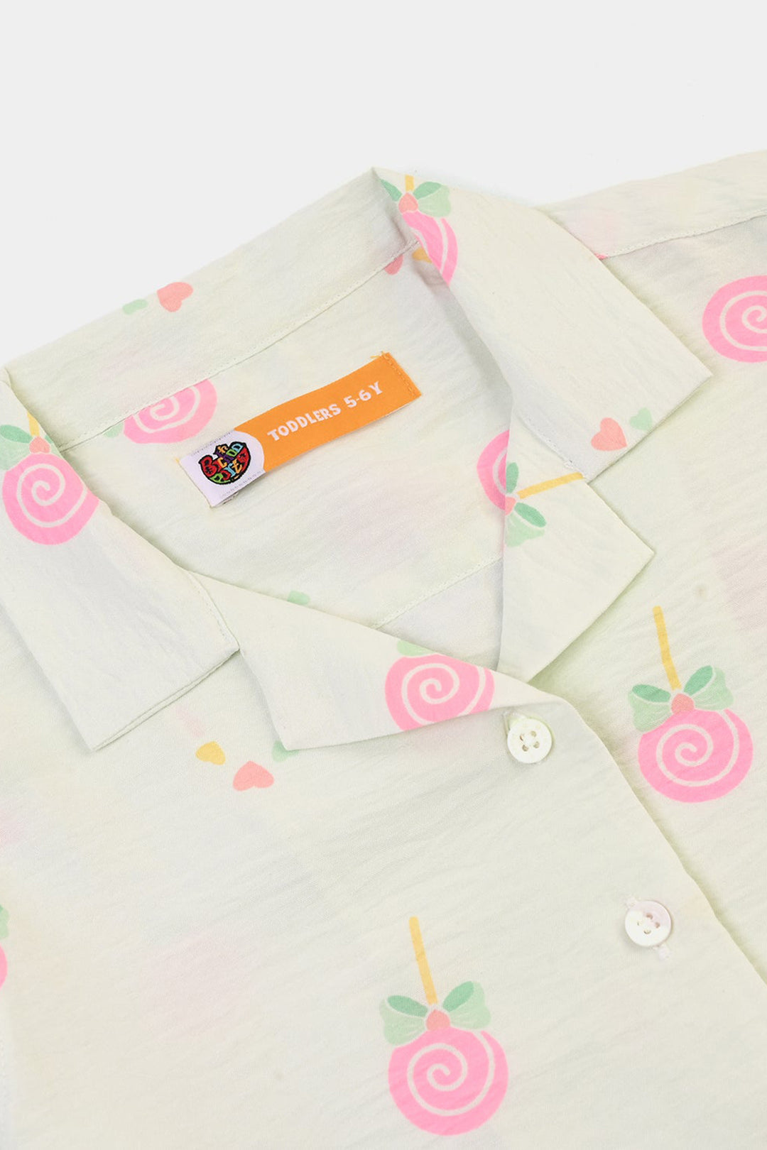 Girls Linen Viscose Nightwear-Heart & Bow