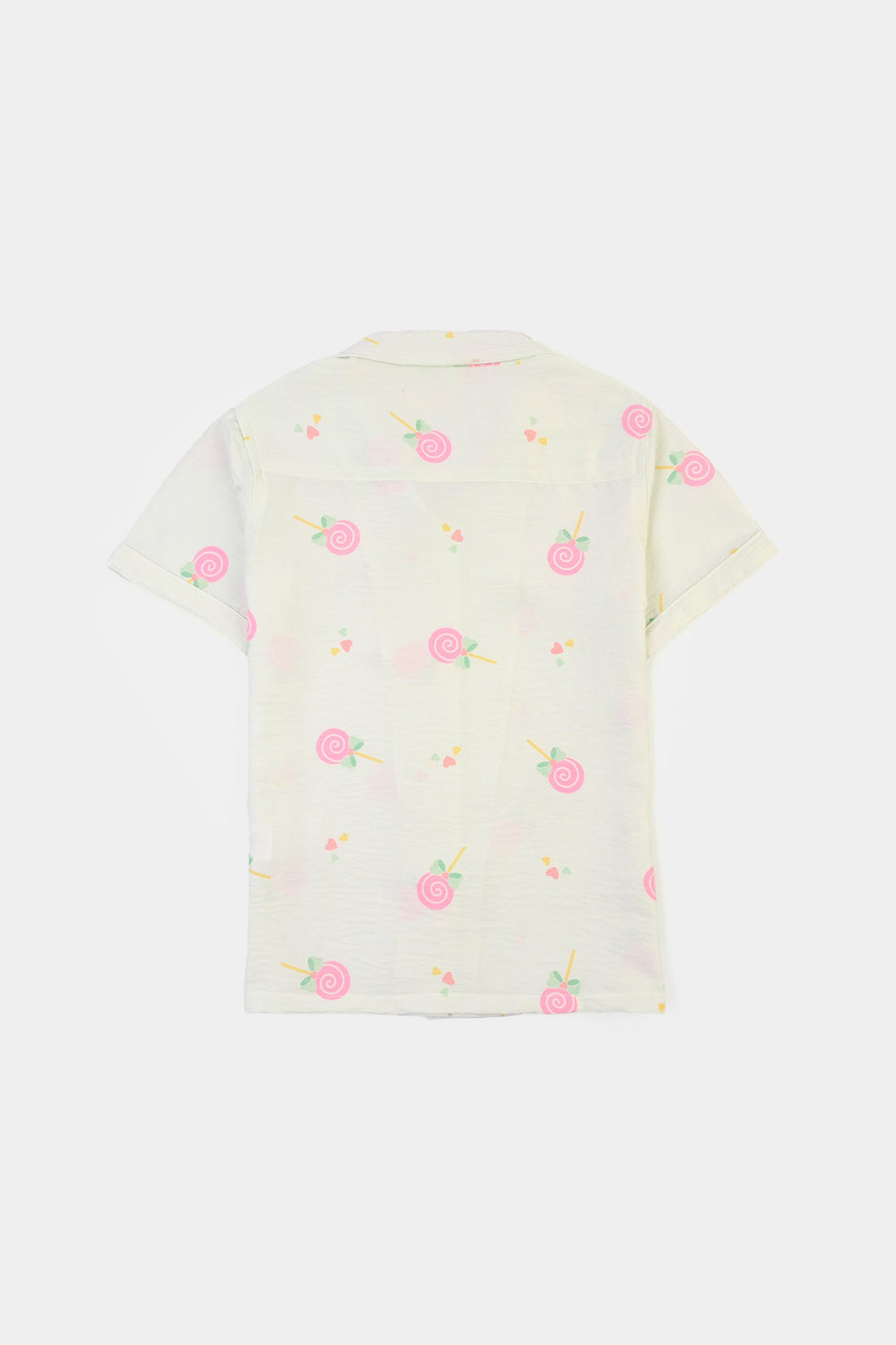 Girls Linen Viscose Nightwear-Heart & Bow