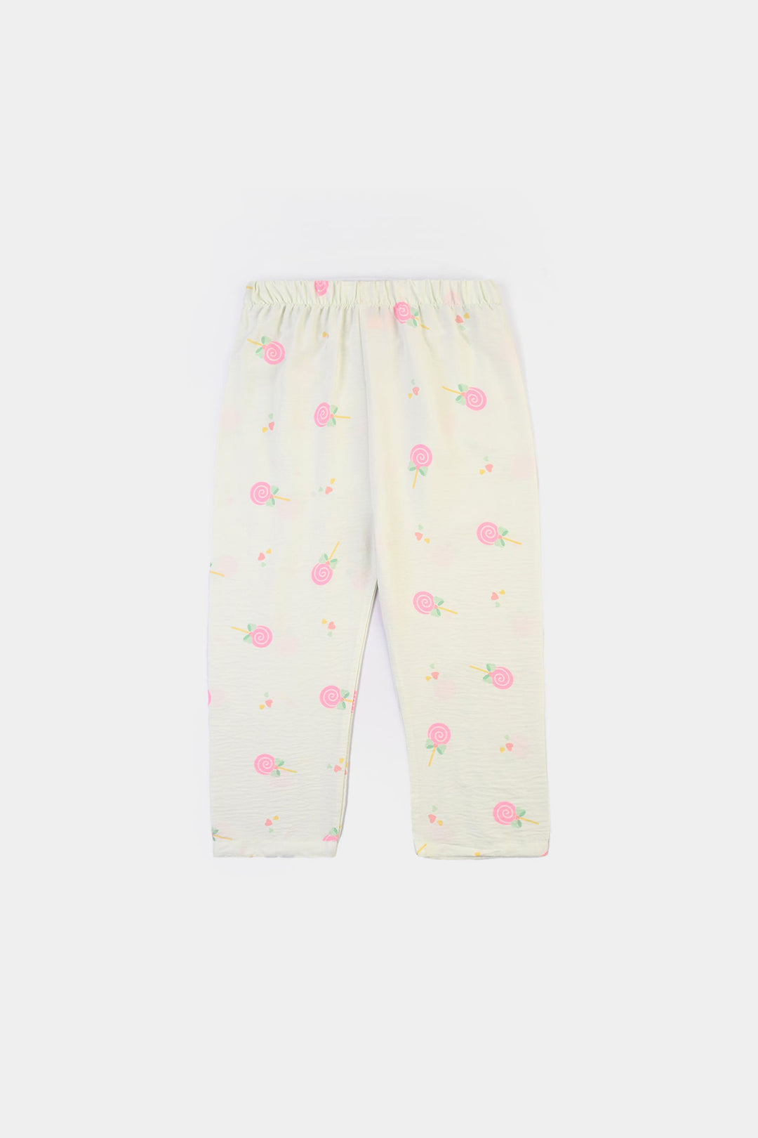 Girls Linen Viscose Nightwear-Heart & Bow