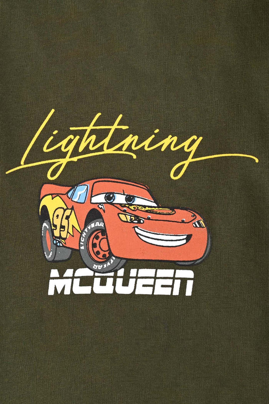 Infant Boys Cotton Jersey T-Shirt Full Sleeves Lightning Mcqueen