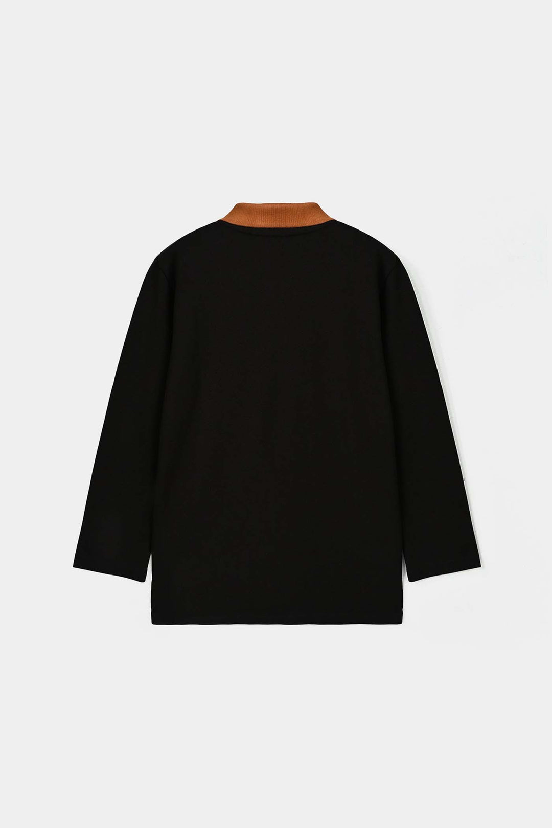Boys Cotton Polo Varsity - Black