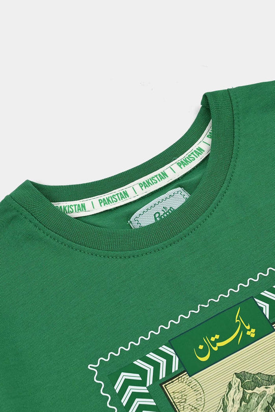 Boys One Pakistan's Landmark T-Shirt – Green