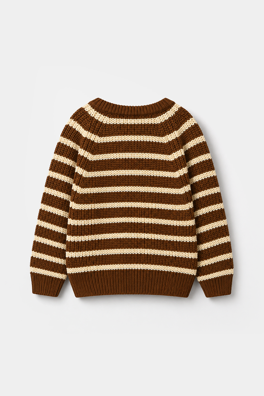 Boys Acrylic Sweater - Brown