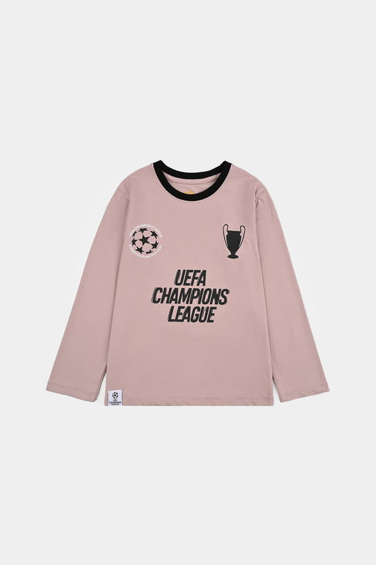 Boys Lycra Jersey T-Shirt Uefa Champions
