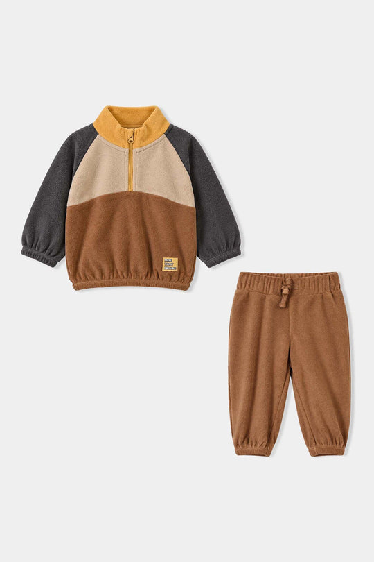 Infant Boys Velour 2Pcs Suit Champ